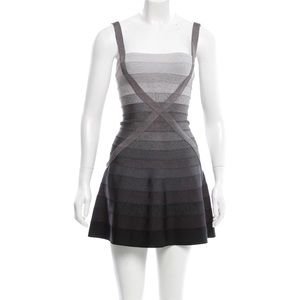 Herve Leger Ombré Bandage Dress, Size XS